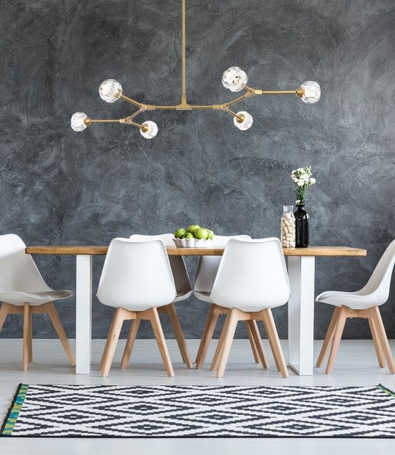 Zayne 6 Light Gold and Crystal Island Pendant for Dining or Kitchen: Zayne 6 Light Gold and Crystal Island Pendant for Dining or Kitchen This modern pendant chandelier features a gold finish and clear crystal shades, offering an elegant lighting solution for dining roo