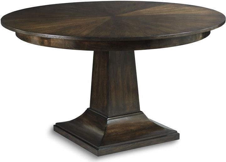 Woodbridge Elegant Mink Finish Circular Center Table (1 of 5)