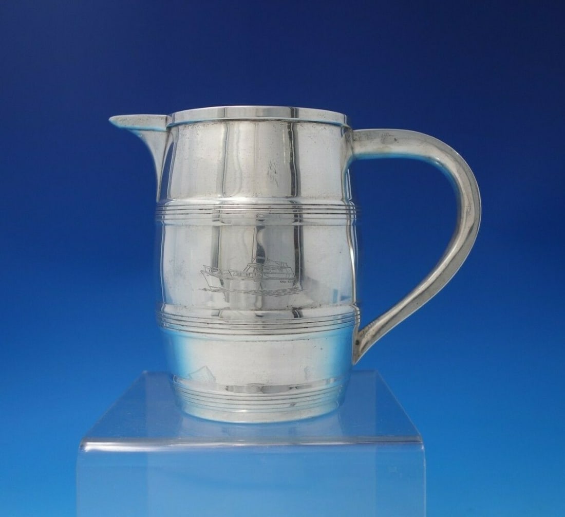 Old Newbury Crafters Sterling Silver Yacht Milk Pitcher Reproduction (1 of 8)