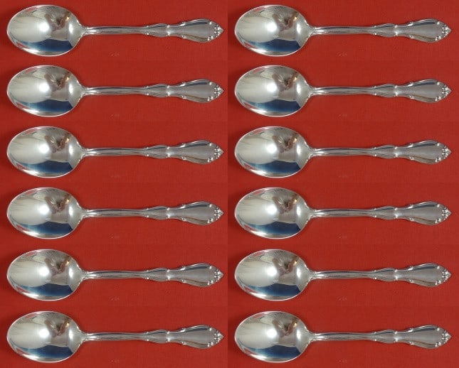 Towle Fontana Sterling Silver 12-Piece Soup Spoon Set: Towle Fontana Sterling Silver 12-Piece Soup Spoon Set Enhance your dining experience with this exquisite 12-piece set of Fontana by Towle Sterling Silver Place Soup Spoons. Each spoon measures 6 1/2 i