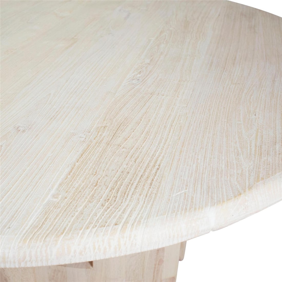 Talitha Transitional Round Dining Table Reclaimed Elm Geometric Base: Talitha Transitional Round Dining Table Reclaimed Elm Geometric Base Elevate your dining space with the Chic Talitha Dining Table, featuring a striking geometric base that combines style and functiona
