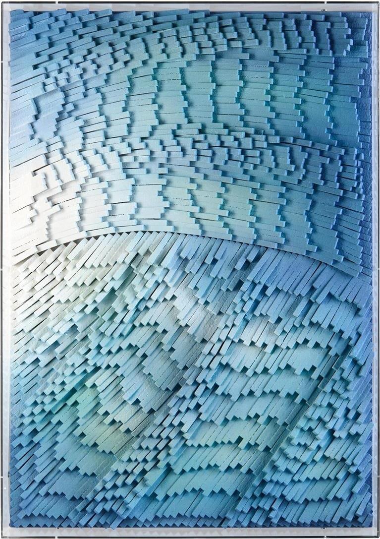Tony Fey Oceanic Artwork Rays of Ocean Light III Acrylic Box: Tony Fey Oceanic Artwork Rays of Ocean Light III Acrylic Box Experience the beauty of the ocean with this stunning enclosed artwork by Tony Fey, titled "Rays of Ocean Light III". This contemporary pie