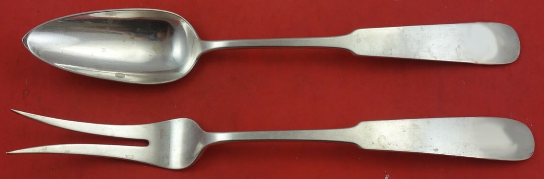 Old Newbury Crafters Sterling Silver Salad Serving Set 2 Piece 10 1/2 Inch: Old Newbury Crafters Sterling Silver Salad Serving Set 2 Piece 10 1/2 Inch This elegant 2-piece salad serving set by Old Newbury Crafters is crafted from high-quality sterling silver, ensuring both du