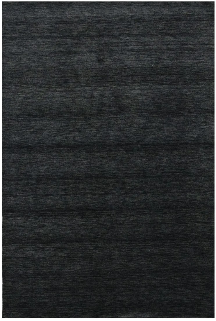 6x9 Modern Hand-Loomed Charcoal Wool Area Rug for Home Decor (1 of 13)