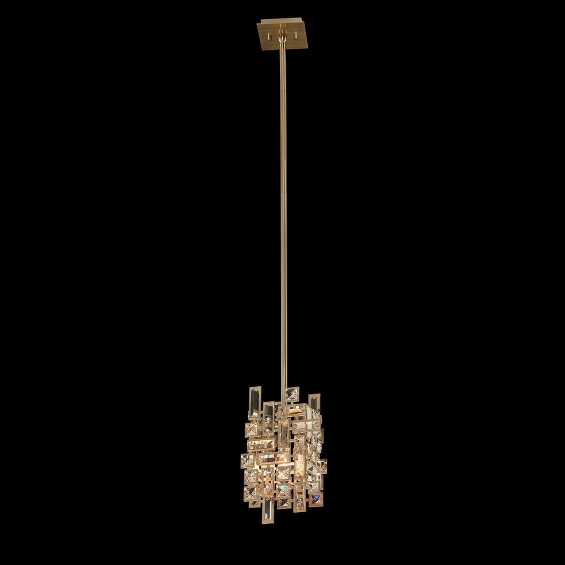 Kalco Vermeer 1-Light Mini Pendant Art Deco Brushed Champagne Gold: Kalco Vermeer 1-Light Mini Pendant Art Deco Brushed Champagne Gold Introducing the Elegant Vermeer Pendant, a stunning addition to any modern space. This exquisite mini pendant light features a