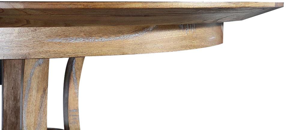 Chic Beachwood Manhattan 54 Inch Solid Mango Dining Table - 2