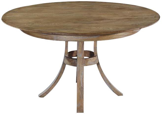 Chic Beachwood Manhattan 54 Inch Solid Mango Dining Table - 5