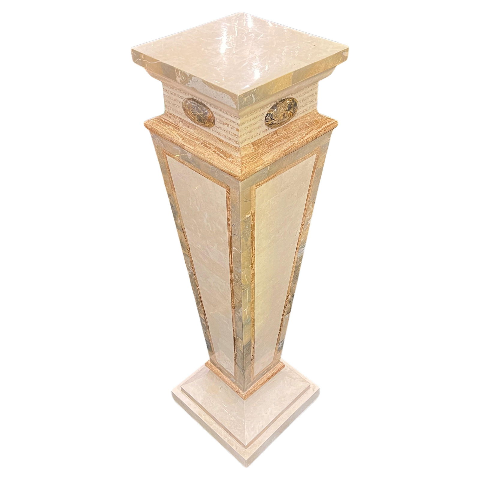 Stone Tessellated Pedestal from Late 20th Century (1 of 18)