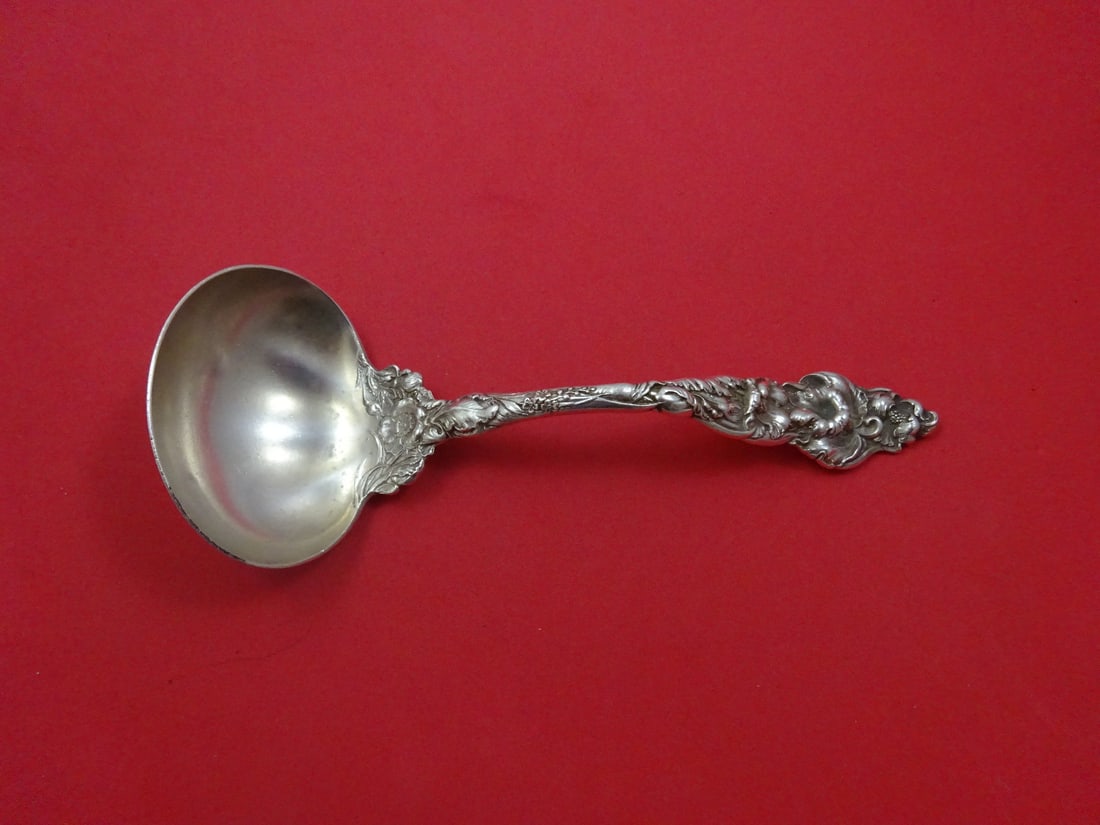 Reed & Barton Les Six Fleurs Sterling Silver Gravy Ladle 8 7/8" (1 of 1)