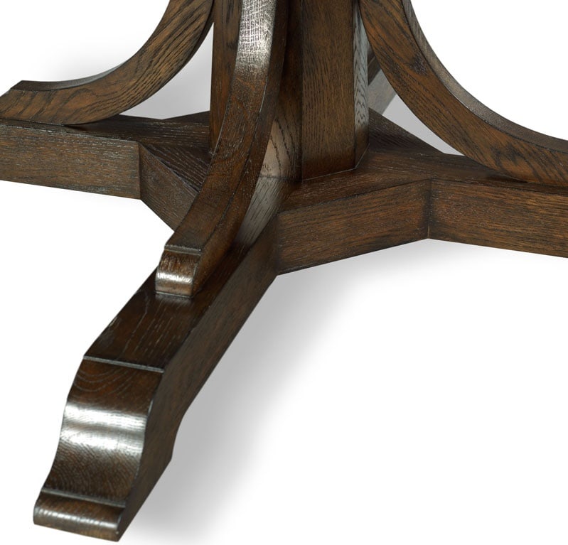 Woodbridge Craftsman Circular Dining Table Tobacco Finish 30H 60W 60D (1 of 5)