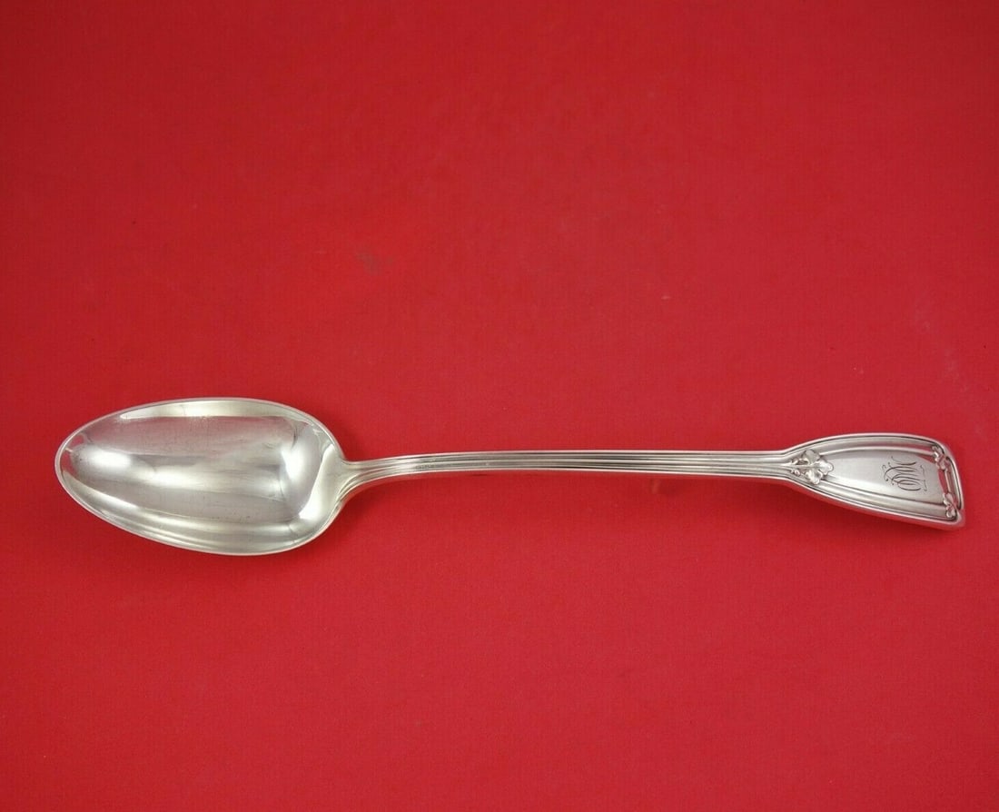 Tiffany & Co Saint Dunstan Sterling Silver Serving Spoon 12 Inch: Tiffany & Co Saint Dunstan Sterling Silver Serving Spoon 12 Inch Introducing the exquisite Saint Dunstan Serving Spoon by Tiffany & Co., crafted from high-quality sterling silver. This stunning stuffi