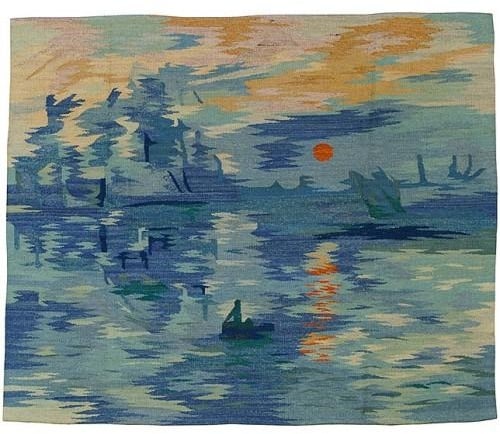 Provence Home Aubusson Cerulean Wool Tapestry 48x60 Hand-Woven: Provence Home Aubusson Cerulean Wool Tapestry 48x60 Hand-Woven Enhance your decor with this elegant cerulean wool tapestry, beautifully crafted in the Aubusson style. This hand-woven piece features a