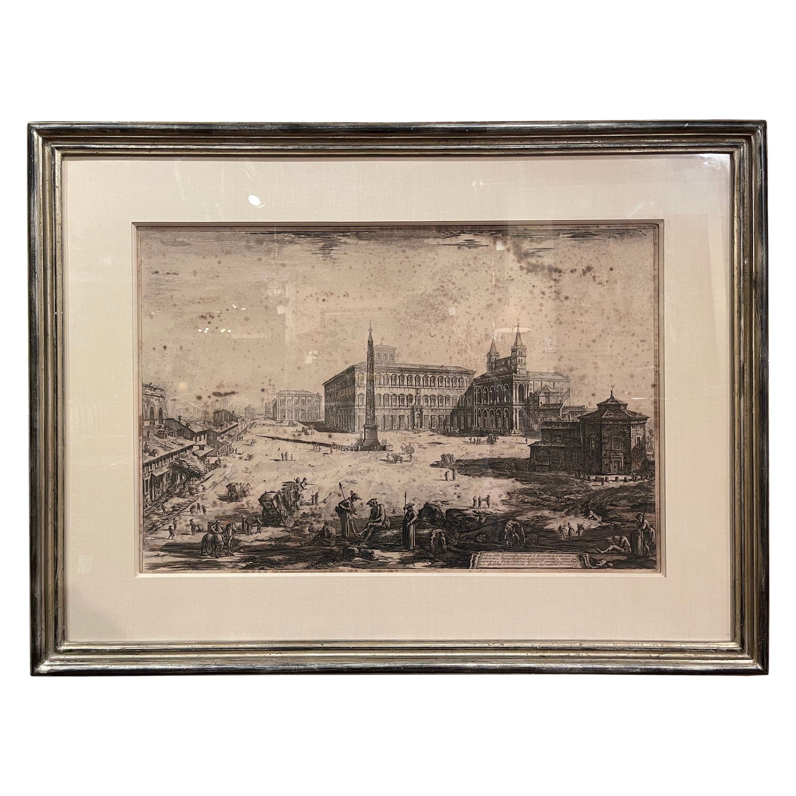 18th Century Italian Hand-Colored Engraving Archbasilica di San Giovanni Laterano (1 of 11)