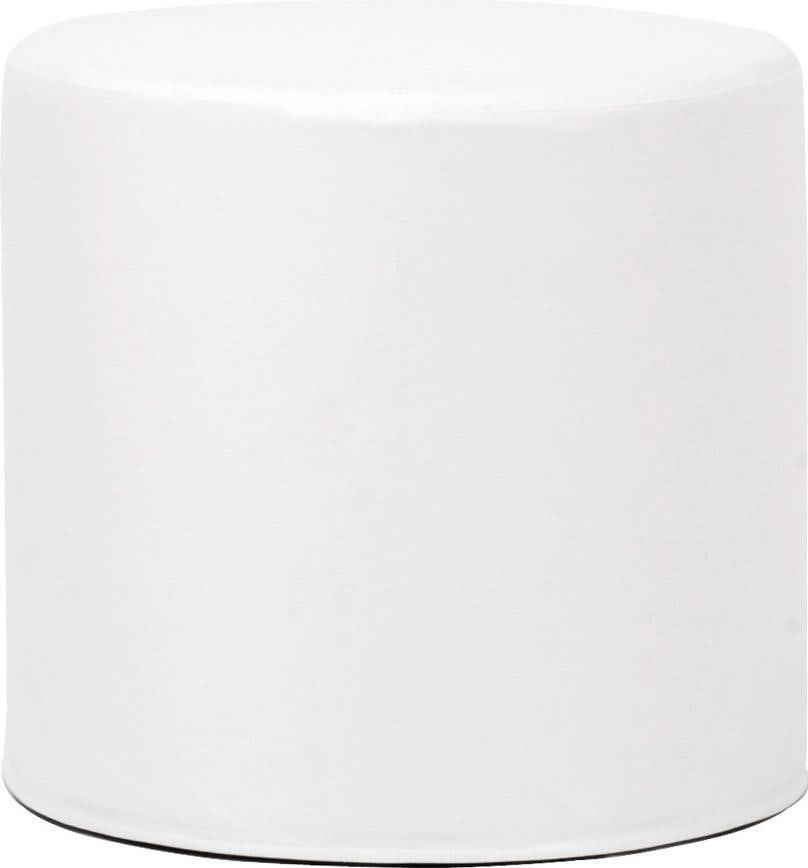 Howard Elliott Round Atlantis Ottoman Contemporary Outdoor Safe White (1 of 2)