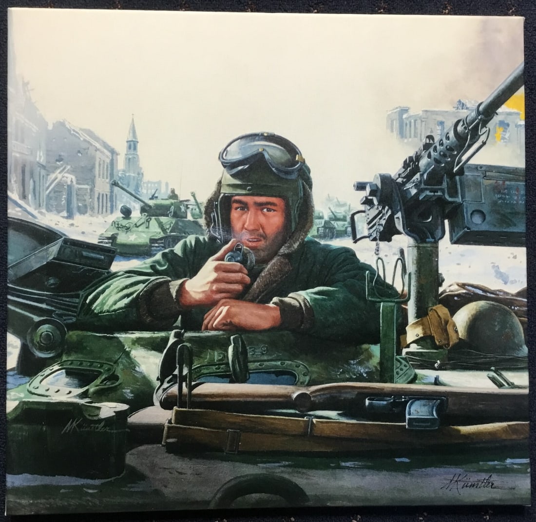 Mort Kunstler Tank Commander Limited Edition Signed Giclee Print: Mort Kunstler Tank Commander Limited Edition Signed Giclee Print This stunning limited edition giclee print titled "Tank Commander" by renowned artist Mort Kunstler captures the essence of the histori