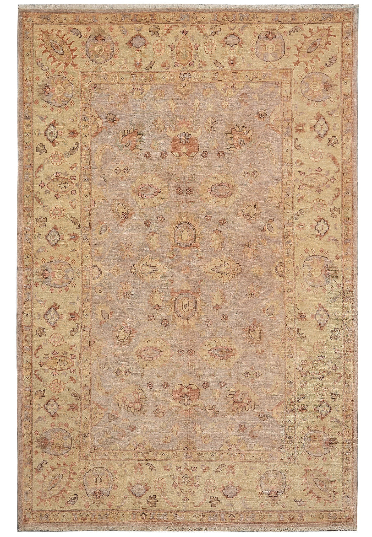 6 x 8'8 Afghan Chobi Peshawar Wool Rug Earthy Floral Design: 6 x 8'8 Afghan Chobi Peshawar Wool Rug Earthy Floral Design Free continental US Shipping This Afghan Chobi Peshawar Happy Rug features earthy tones in a 6 x 8.8 ft size. Crafted with attention to trad