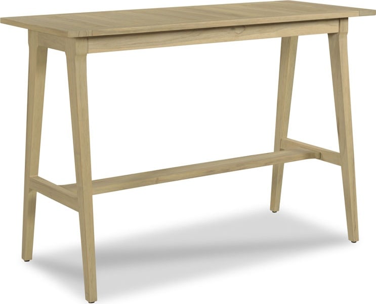 Bellevue Weathered Teak Outdoor Tasting Table 36H x 60W x 24D: Bellevue Weathered Teak Outdoor Tasting Table 36H x 60W x 24D Introducing the Bellevue Traditional Teak Tasting Table, a perfect blend of style and functionality for your outdoor gatherings. This rect