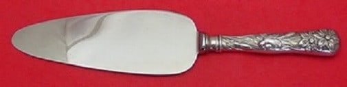 Flora by Shiebler Sterling Silver 10 1/4" Pie Server with Stainless Implement (1 of 1)