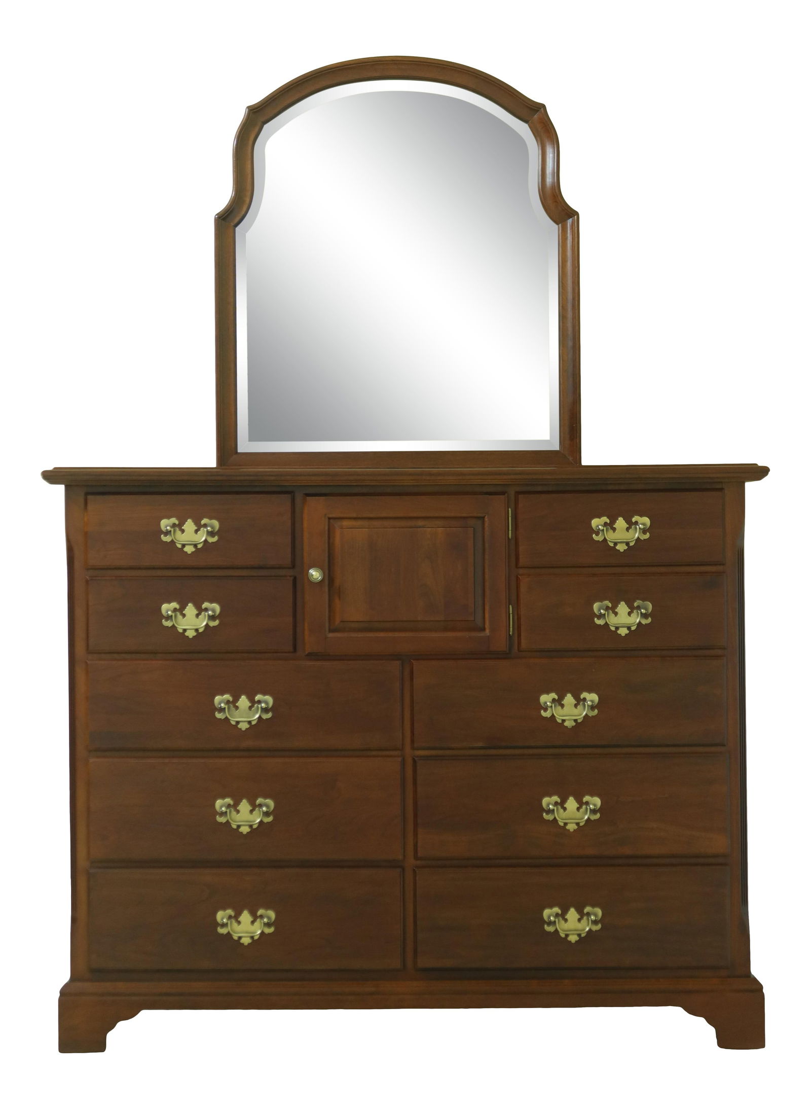 Cresent Solid Cherry Gentleman's Chest with Beveled Mirror: Cresent Solid Cherry Gentleman's Chest with Beveled Mirror This exquisite Cresent Solid Cherry Gentleman's Chest features a timeless design, crafted from solid cherry wood, ensuring durability and ele