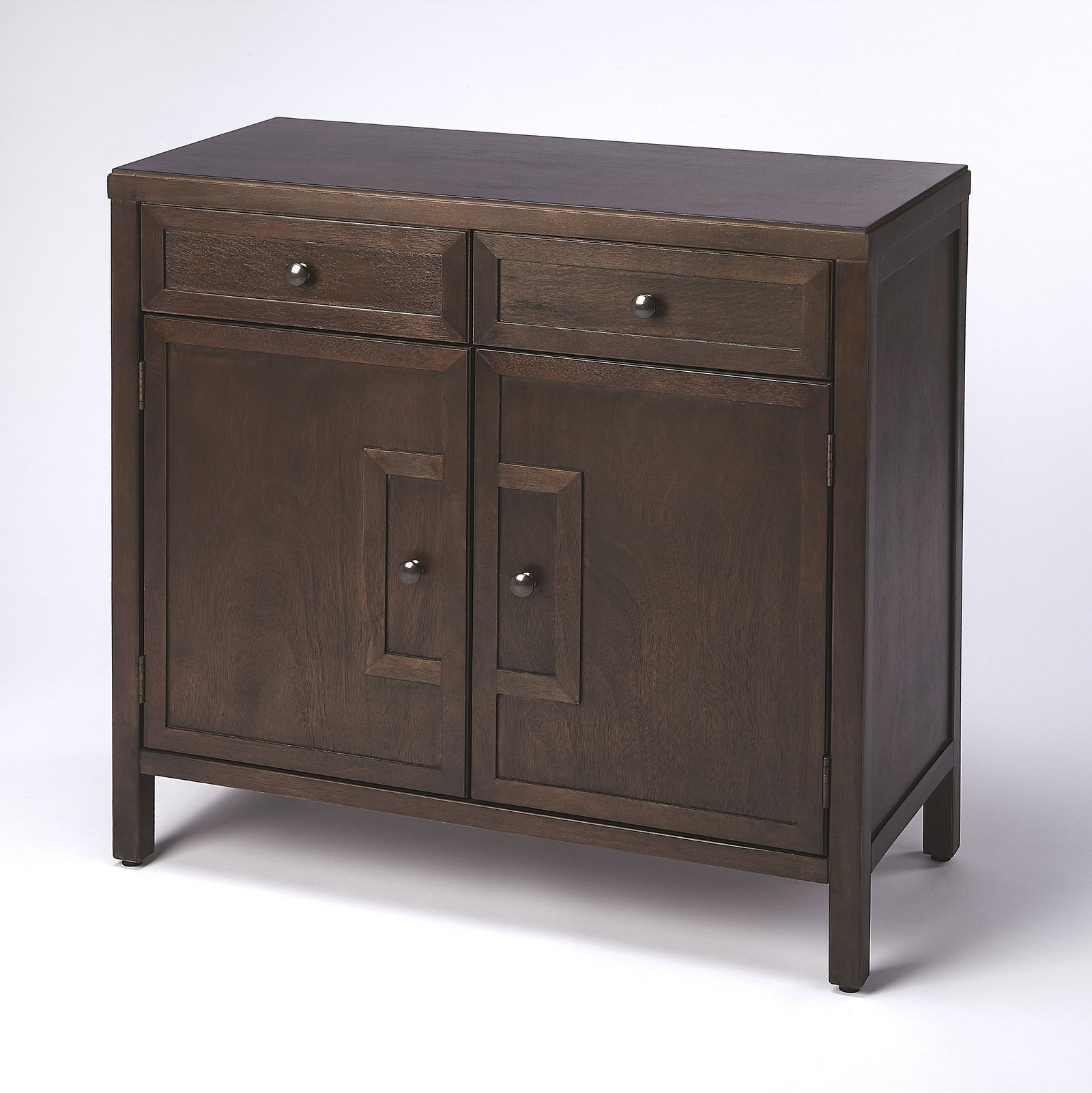 Butler Imperial Console Table Accent Cabinet Dark Brown Finish (1 of 9)