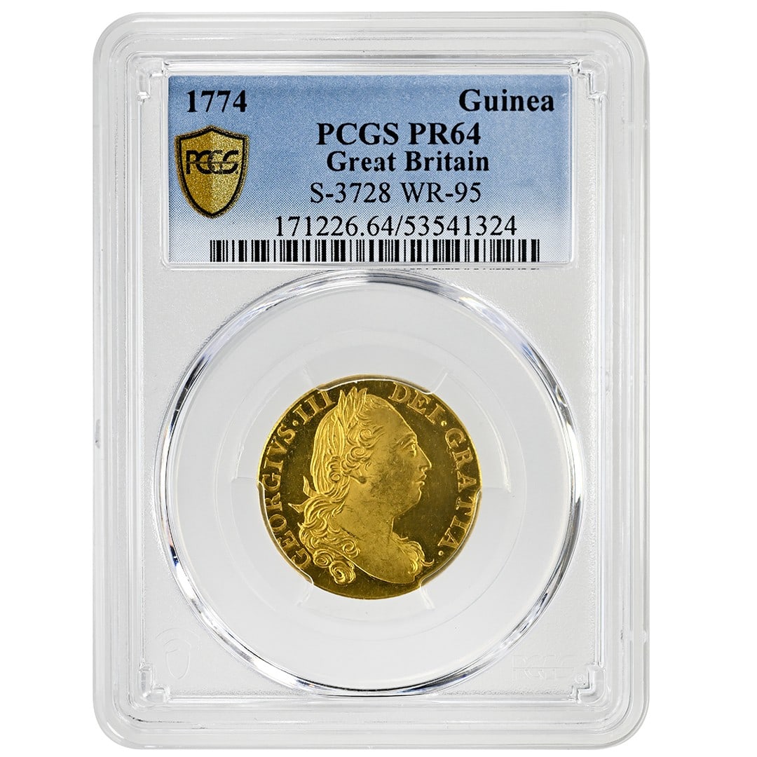 George III 1774 Gold Guinea PCGS PR65 Population 4 Finest Known (1 of 4)