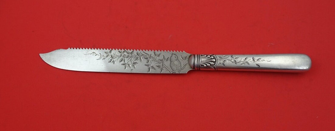 Gorham Nightingale Sterling Silver Cake Saw 10 3/8" Rare Hollow Handle: Gorham Nightingale Sterling Silver Cake Saw 10 3/8" Rare Hollow Handle This exquisite cake saw from the Nightingale pattern by Gorham is a stunning example of heirloom sterling silver craftsmanship. M