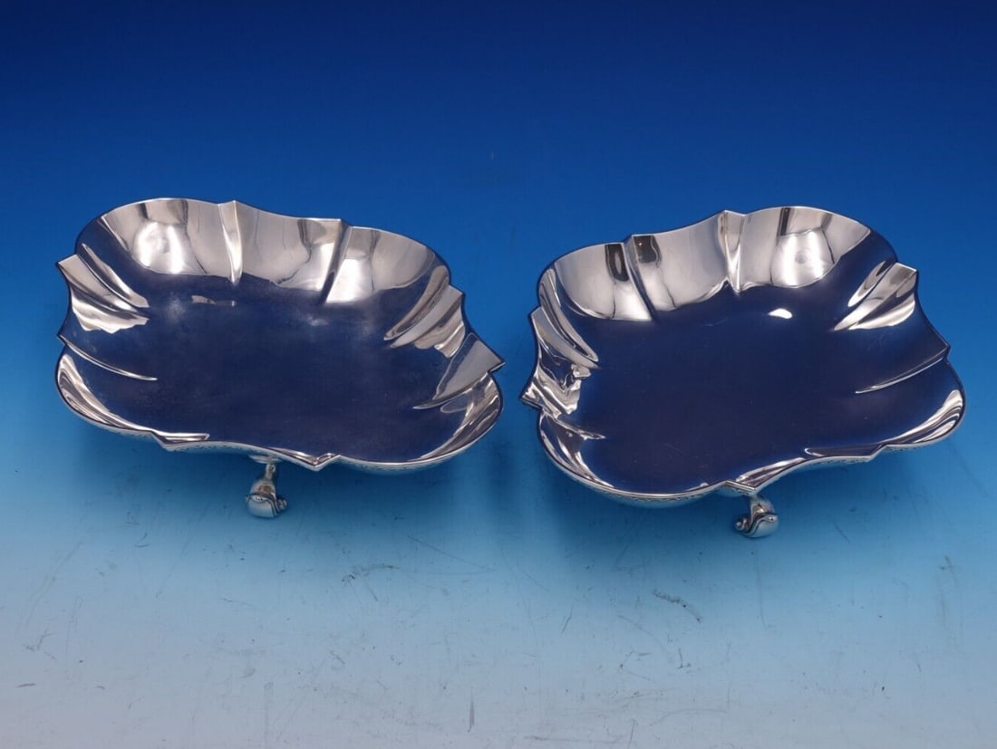 R&S Garrard & Co English Onslow Sterling Silver Dish Pair (1 of 15)