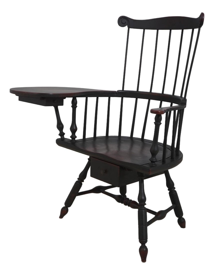 Douglas Boot Windsor Desk Armchair Bench Made Crackle Finish (1 of 10)