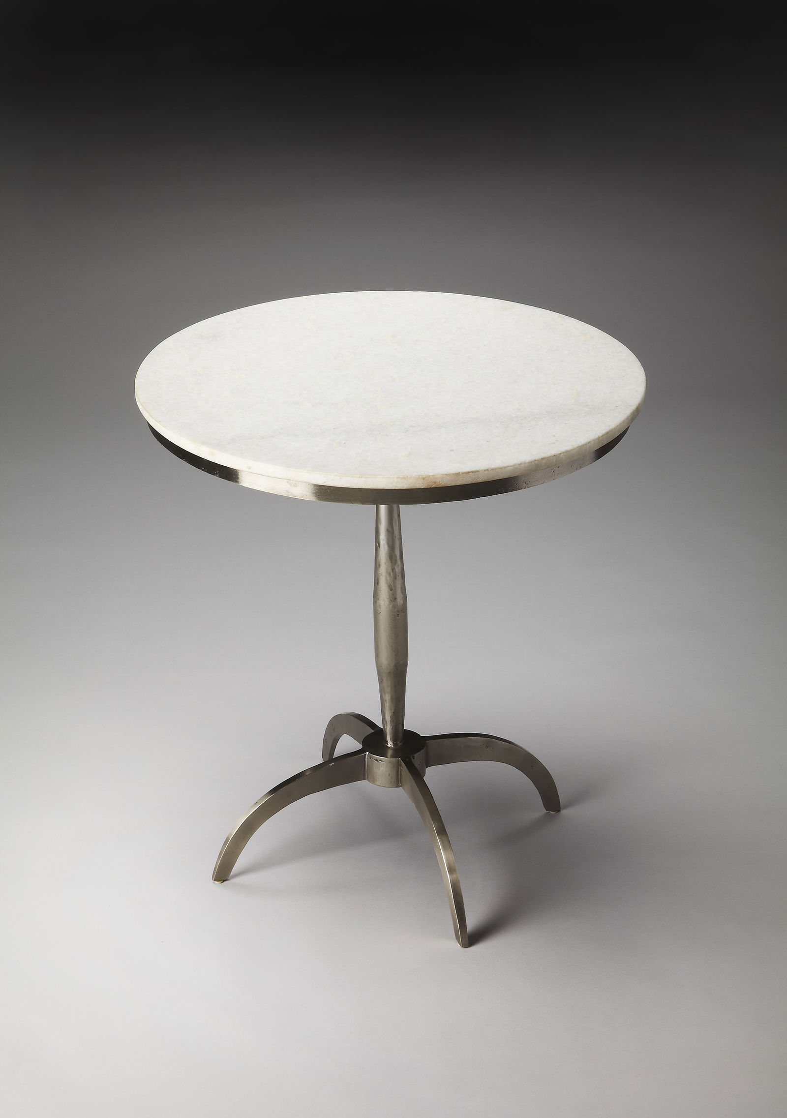 Butler Palmilla Round Side Table with Marble Top Brass Iron (1 of 2)