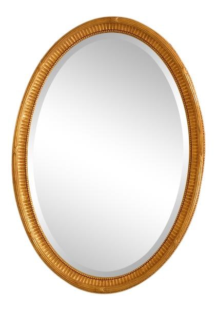 Friedman Brothers Model #6463 Oval Gold Framed Mirror 9D Finish (1 of 10)