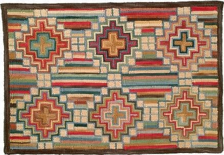 Camp Villa Montana Hand-Hooked Multi-Color Rug 2x8 (1 of 1)