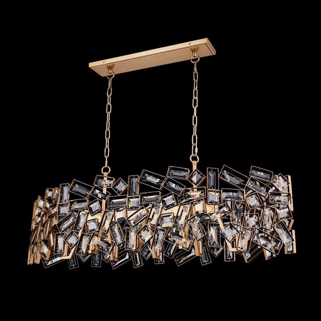 Kalco Inclanata Crystal Chandelier Winter Brass 44 Inch Dimmable: Kalco Inclanata Crystal Chandelier Winter Brass 44 Inch Dimmable Illuminate your space with the stunning Inclanata Crystal Chandelier, featuring a contemporary design that beautifully combines Clear F
