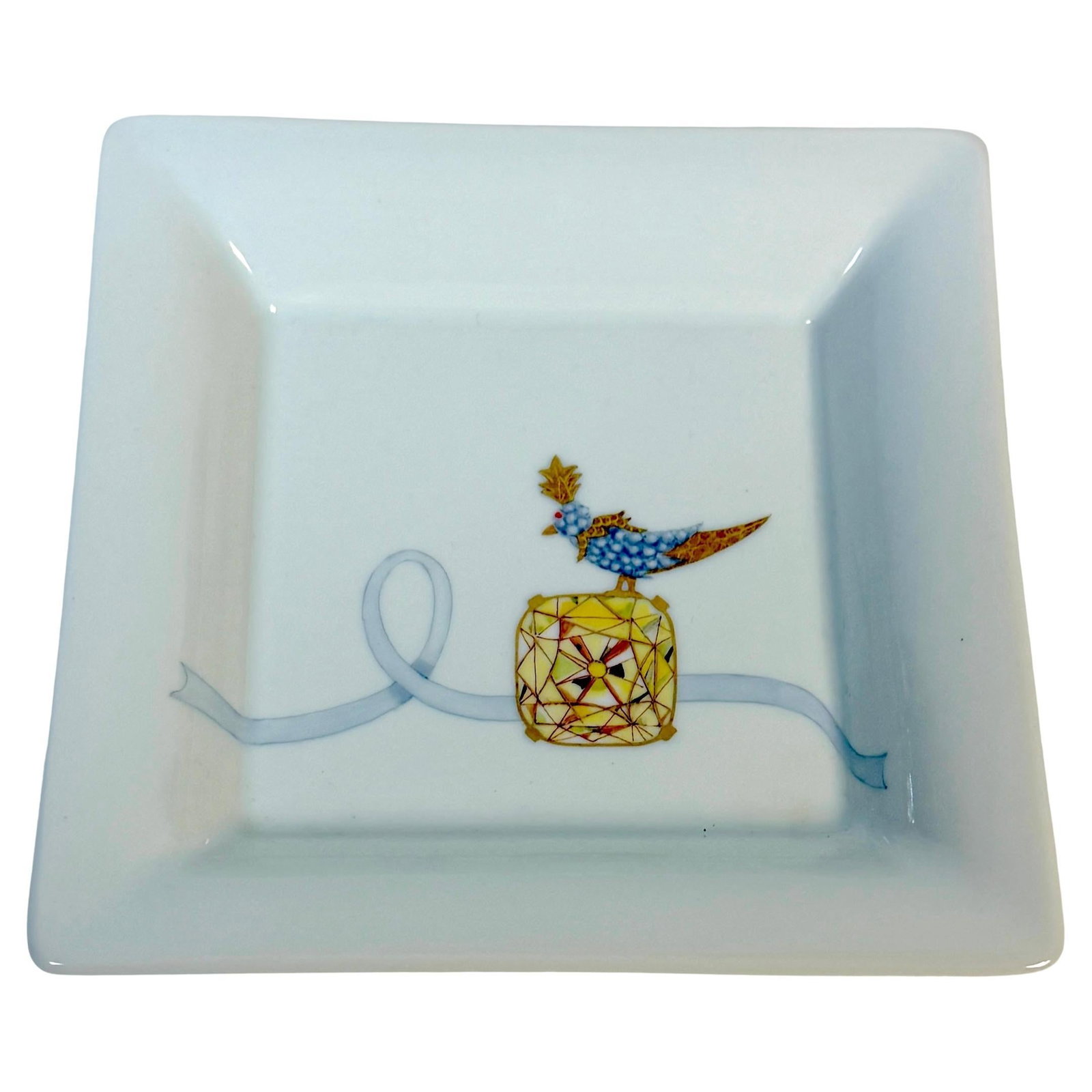 French Porcelain Vide-Poche Attributed to Gene Moore for Diamond Gala Limited Edition (1 of 8)