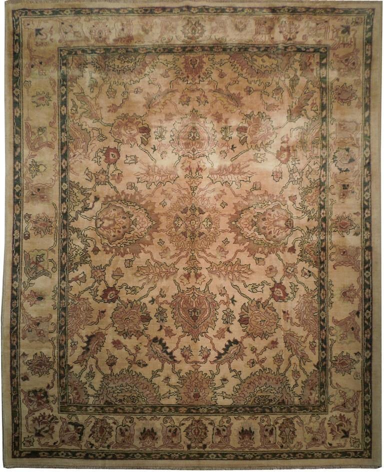 8'4 x 10' Zigler Chobi Peshawar Rug Wool Silk Warm Brown Peach: 8'4 x 10' Zigler Chobi Peshawar Rug Wool Silk Warm Brown Peach Free continental US Shipping Enhance your living space with this stunning Zigler Chobi Peshawar Rug, featuring warm brown and peach color