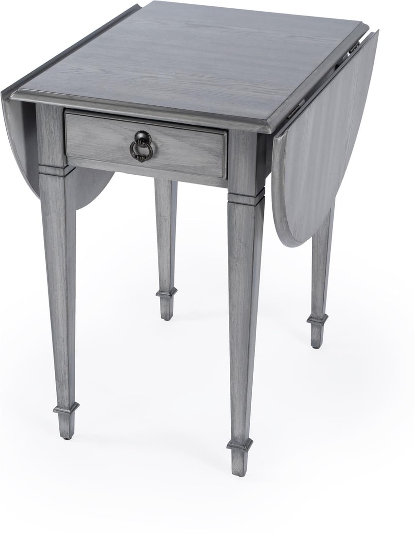 Butler Regency Style Glenview Table in Powder Gray (1 of 9)