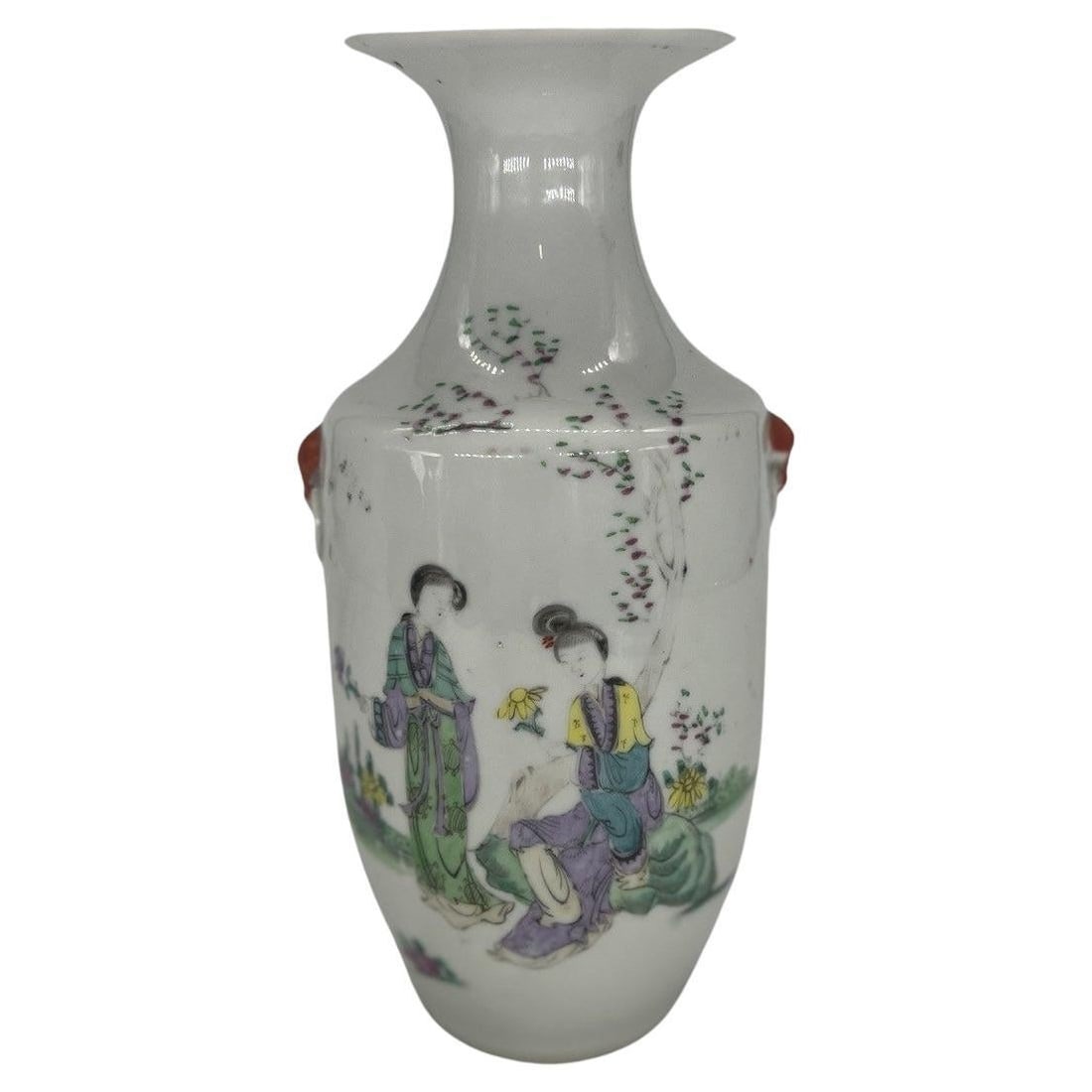 20th Century Chinese Export Qing Dynasty Porcelain Story Vase (1 of 4)