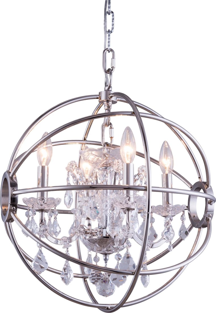 Elegant Lighting Geneva Crystal Pendant Lamp UL-Listed: Elegant Lighting Geneva Crystal Pendant Lamp UL-Listed Illuminate your space with the Geneva Vintage Style Crystal Pendant Light, designed in an elegant antique or vintage style. This stunning pendant
