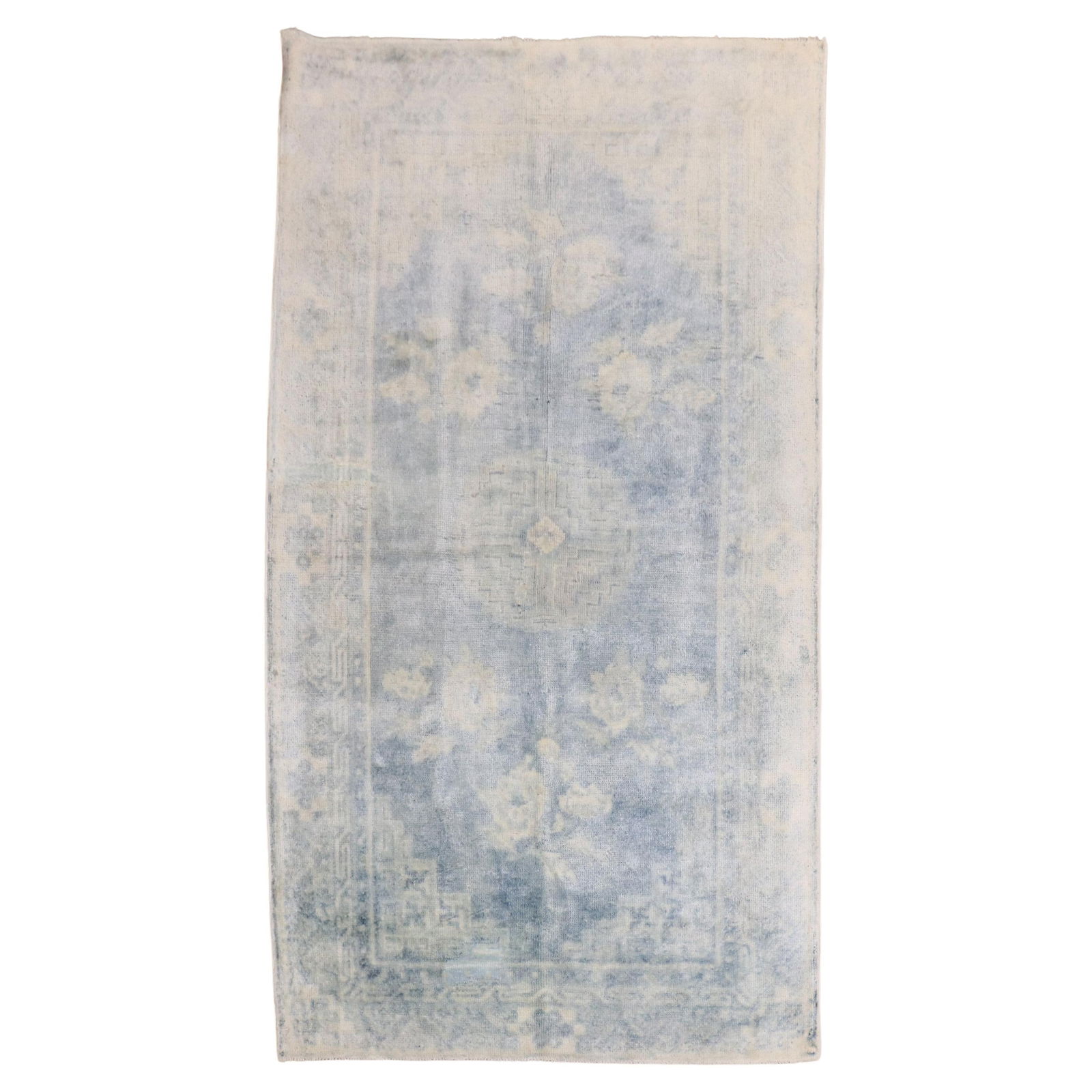 Zabihi Collection Hand-Woven Pale Blue Chinese Rug 35 x 60 (1 of 8)