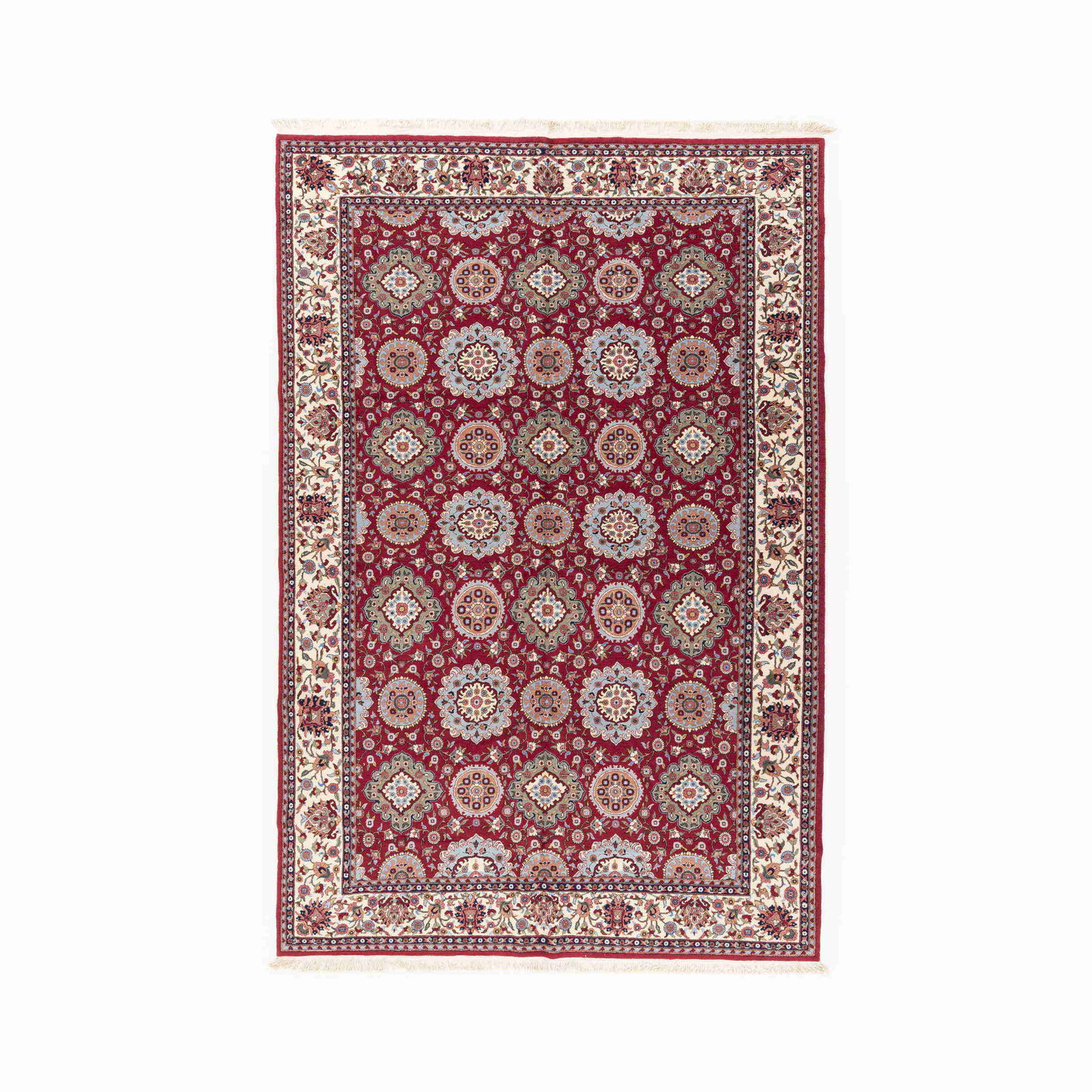 Authentic Handmade Hereke Carpet Wool on Cotton 87 x 131.1 Inches (1 of 8)