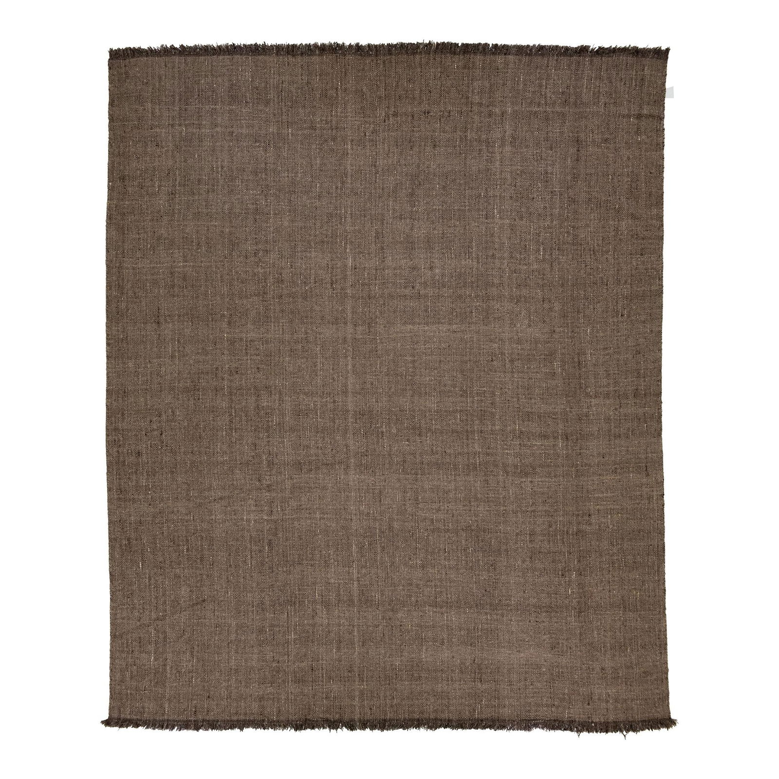 Contemporary Brown Wool Basketweave Rug 12' x 15' (1 of 10)