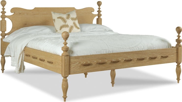 Queen Woodbridge Saltwater Bed in Limewash Finish (1 of 5)