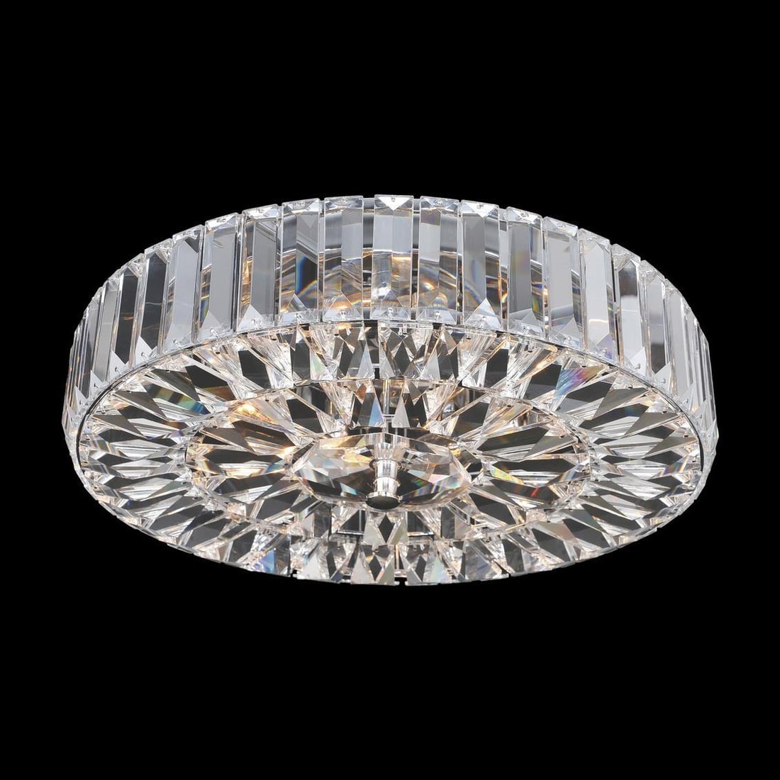 Kalco Julien Classic Crystal Gold Flush Mount Light 18K Gold (1 of 1)