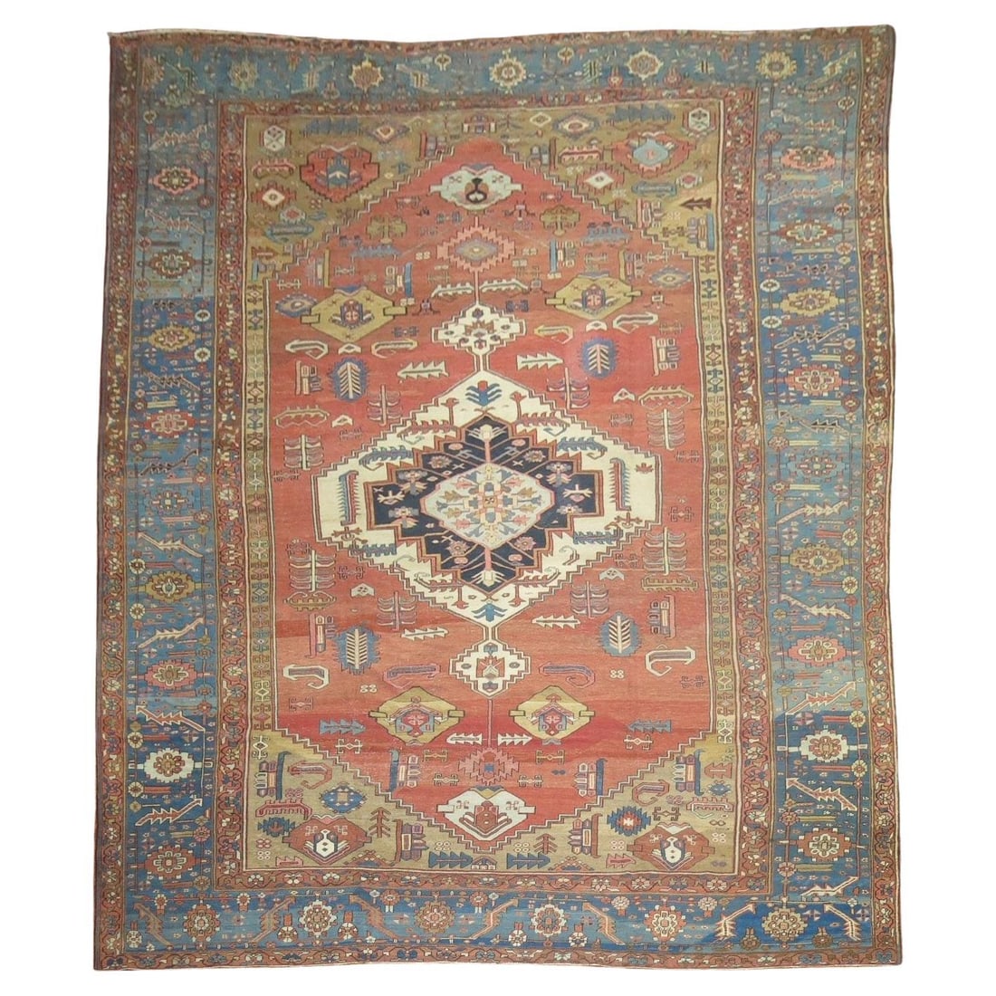 Antique 19th Century Persian Bakshaish Carpet 12' x 17'8" Wool Hand-Woven (1 of 17)