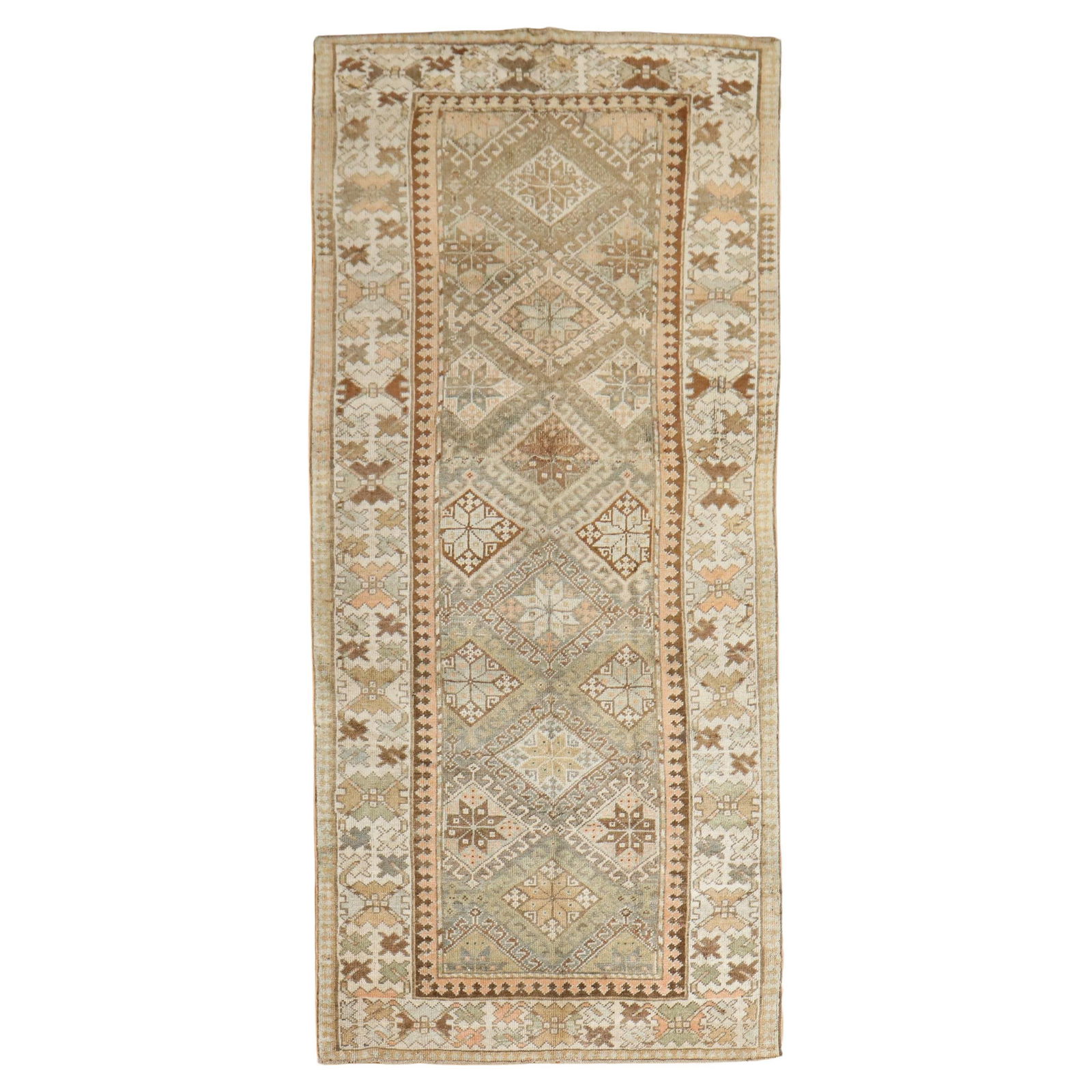 Zabihi Collection Vintage Persian Kurd Tribal Runner Wool 42 x 86 in (1 of 7)