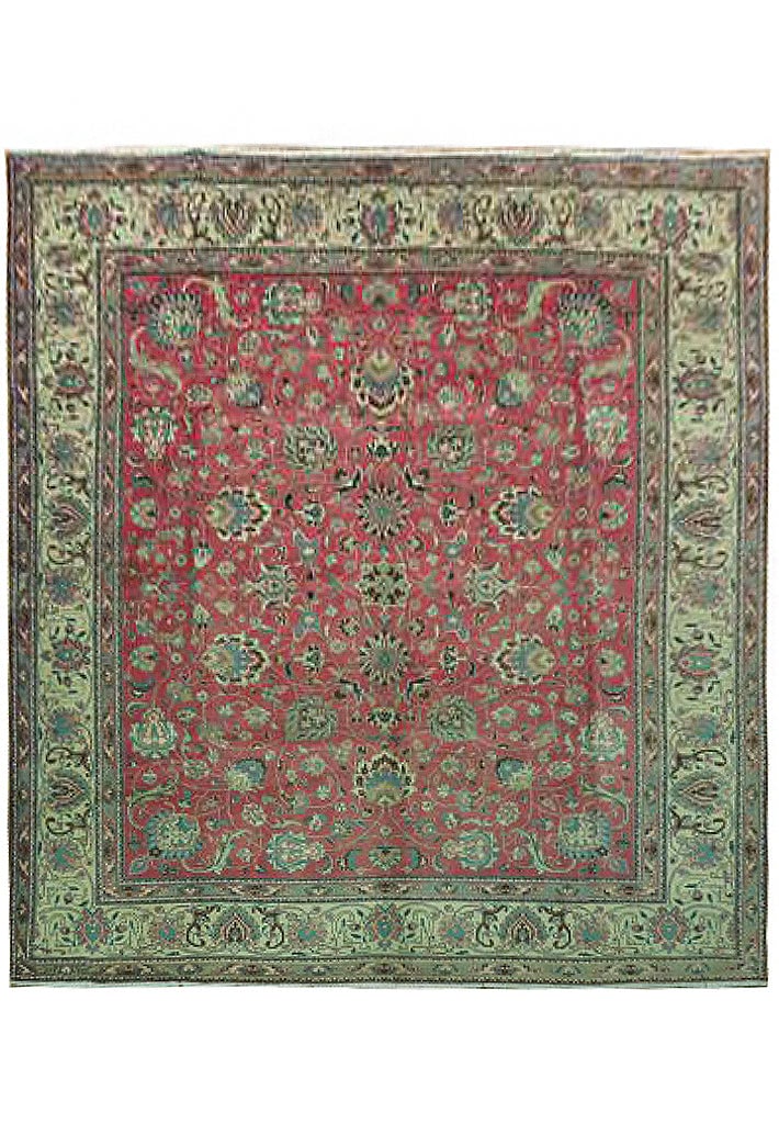 Persian Tabriz Rug 9.3 x 10.4 Premium Quality (1 of 7)