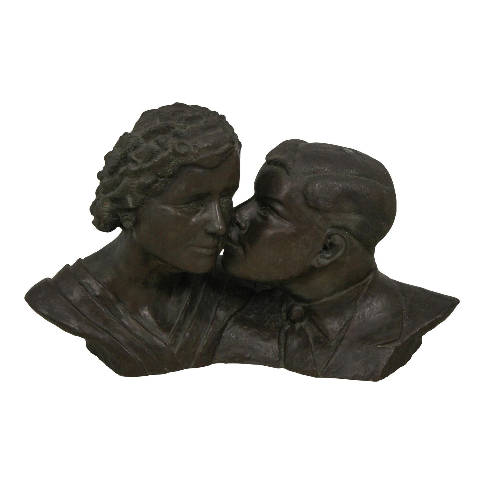 Laura Simpson C.1948 Double Male Figural Bronze Sculpture Signed: Laura Simpson C.1948 Double Male Figural Bronze Sculpture Signed This exquisite double male figural bronze sculpture by Laura Simpson, crafted around 1948, showcases exceptional artistry and craftsman