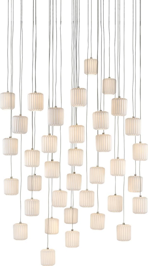 Currey Dove 36-Light Pendant Asian Modern Ceramic Fixture (1 of 4)
