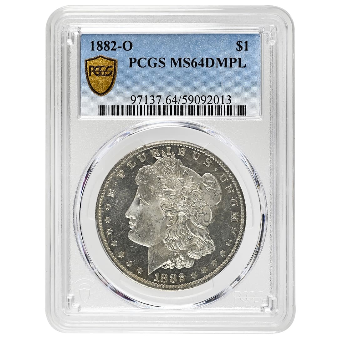 1882-O Morgan Dollar $1 PCGS MS64DMPL Rare Silver Coin (1 of 4)