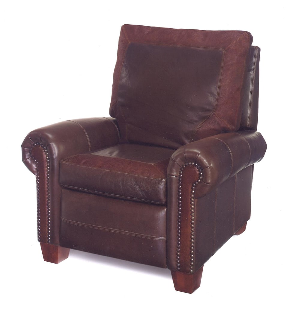 Handmade Oxblood Red Leather Chair USA (1 of 1)