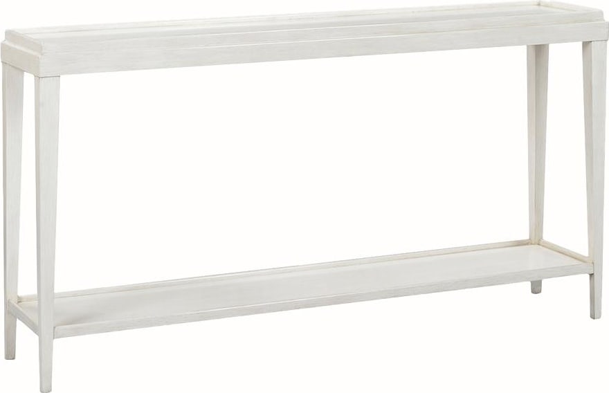 Oliver Home Liz Narrow Console Table Driftwood White Finish (1 of 2)
